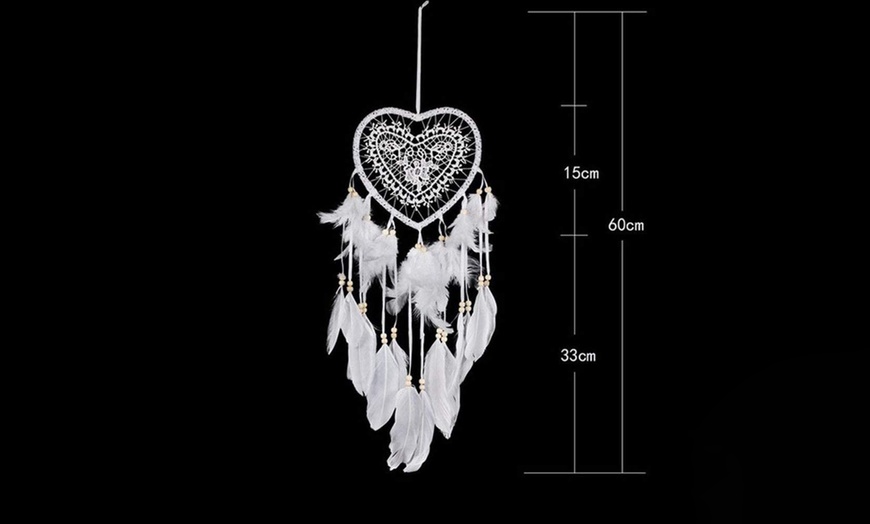 Image 8: Heart Dream Catcher with LED