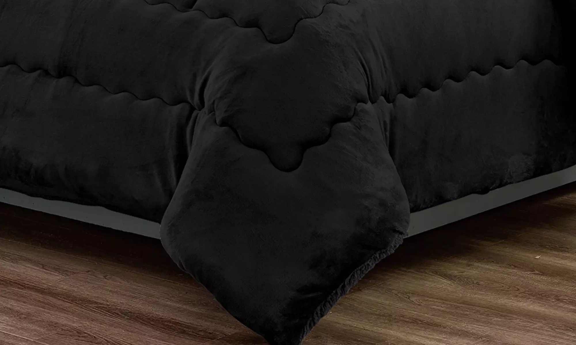 Couette double en velours Sherpa