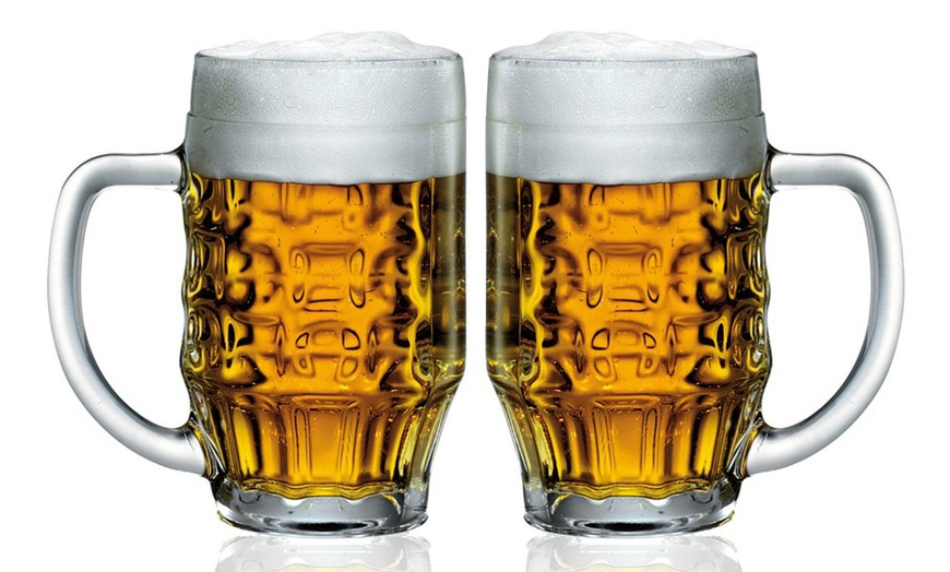 Image 1: Glass Beer Mug