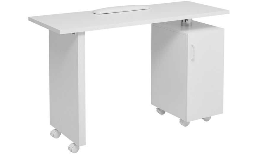 Image 4: Manicure Table with Ample Storage and Mobility