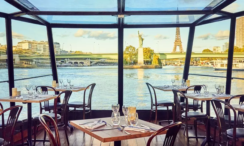 Formule déjeuner ou dîner croisière au choix sur la Seine