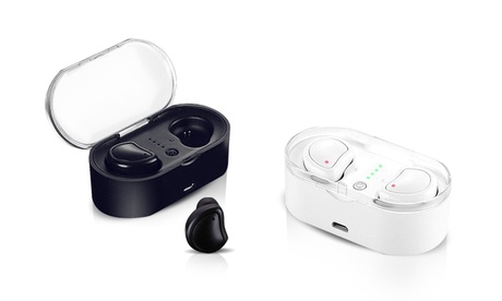 1 o 2 pares de auriculares inalámbricos Bluetooth con caja de carga