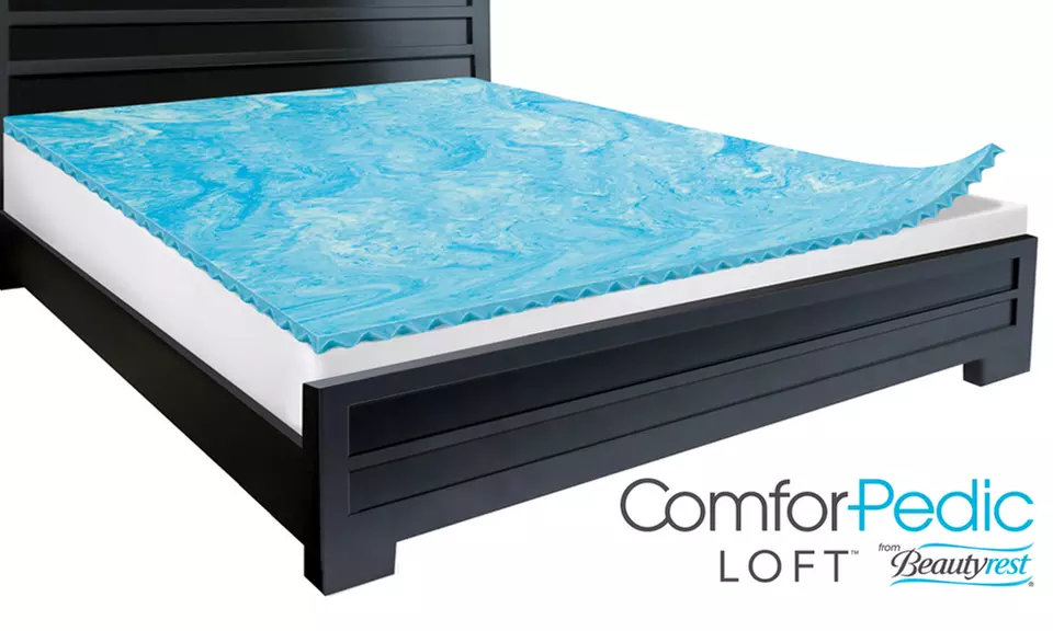 Beautyrest Comforpedic Loft 2" Gel Memory Foam Reversible Topper - Primary Image