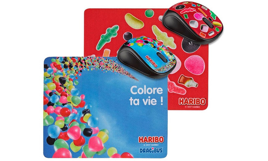 Image 1: Mouse wireless e tappetino Haribo