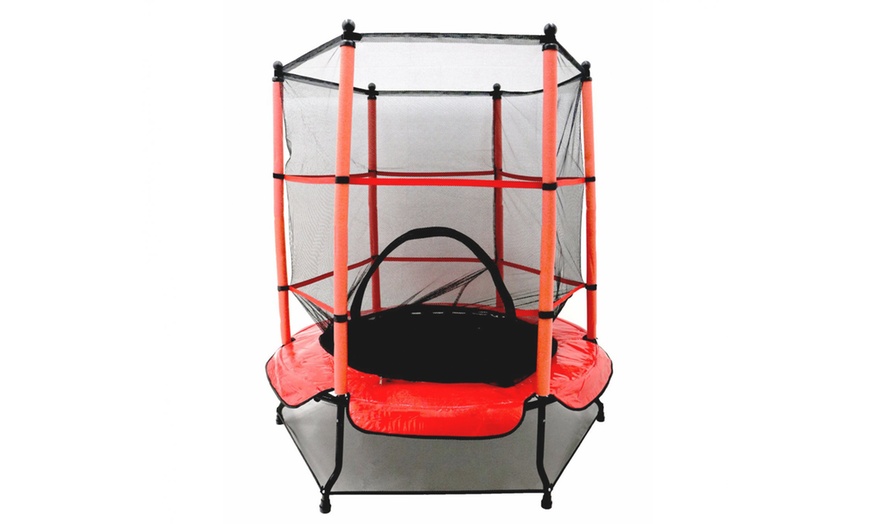 Image 1: Kids' Trampoline with Safety Net 