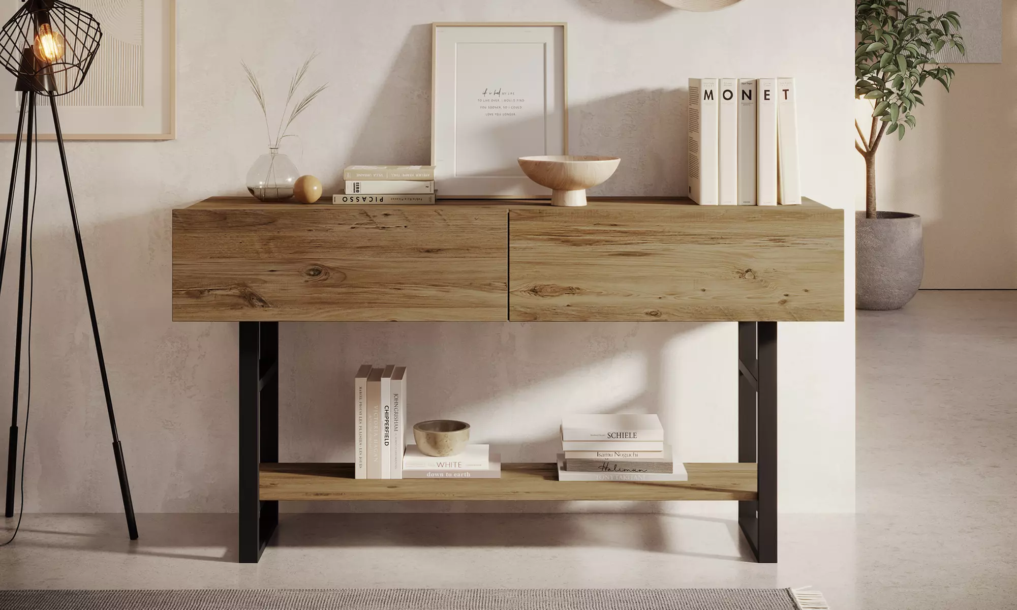 Meuble d'entrée avec rangements