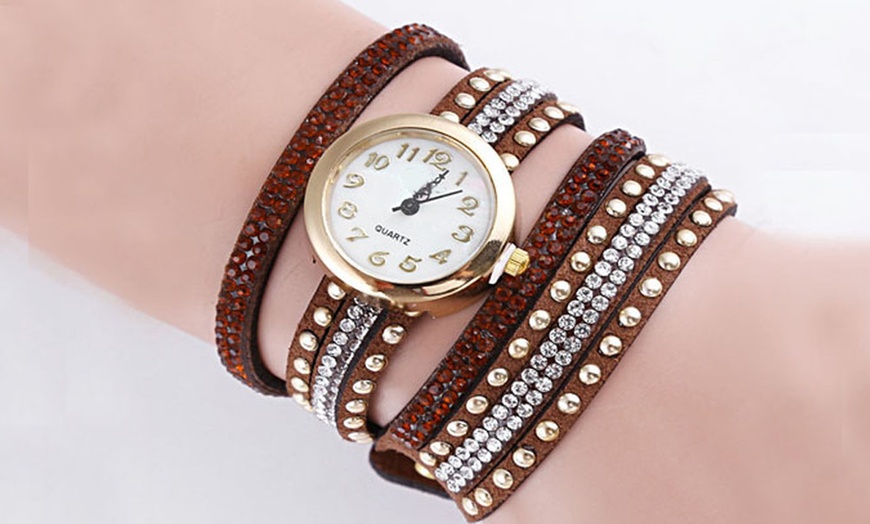 Image 6: Women's Wrap Watch made with Crystals from Swarovski®