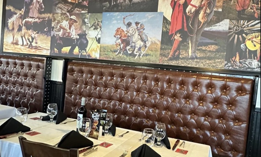 Image 16: All-You-Can-Eat Brazilian Steakhouse Rodizio for 2 or 4 w/ Wine Bottle