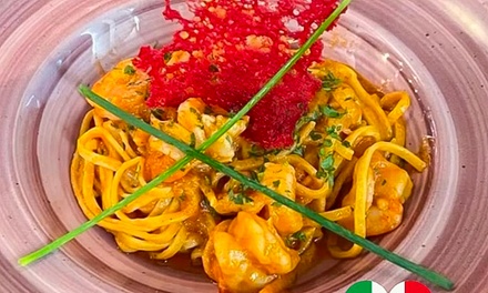 4-Gänge luxuriöses Fisch- oder Fleisch Menü für 2 Personen - La Piazza