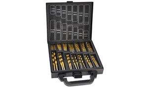 Titanium-Coated HSS Drill Bit Set