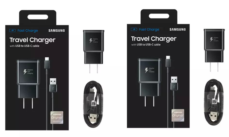 Samsung Adaptive Fast Charger with Charge & Sync Cable (Micro USB or Type-C) - Second Medium