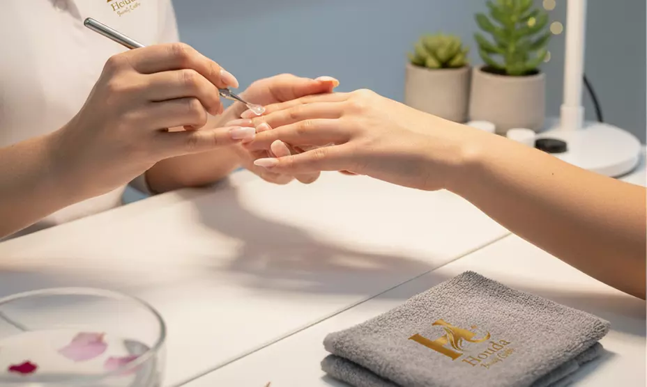 Hard Gel or Acrylic Extensions with Gelish, Nail Art, Pedi or Blow-Dry