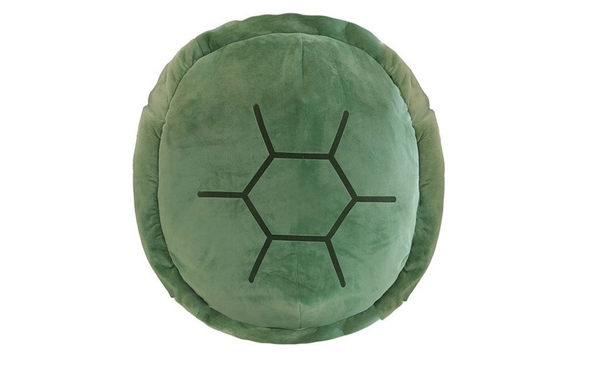 Image 9: Wearable Turtle Shell Plush Toy