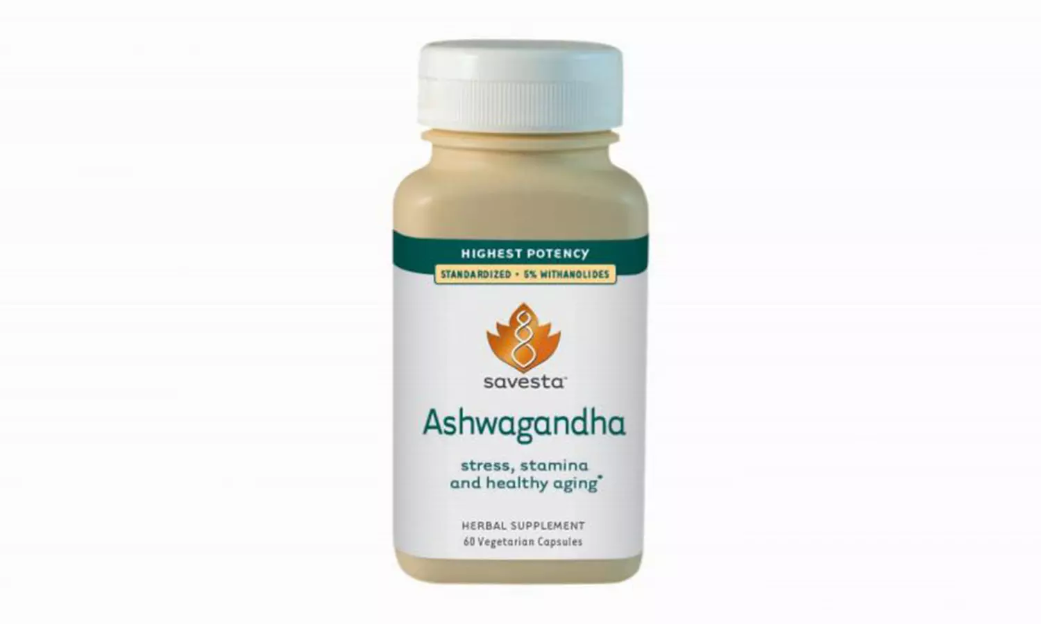 Savesta Ashwagandha Herbal Supplement (60-Count) - Primary Image