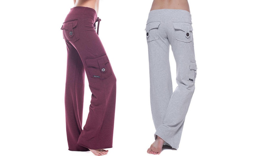 Image 12: Yoga-joggingbroek met cargozakken