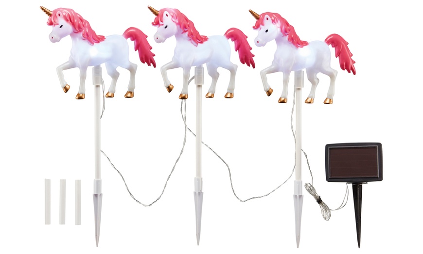 Image 3: Unicorn Solar Stake Light Set