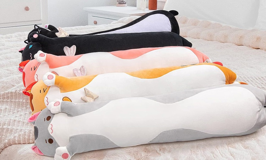 Image 19: Plushie Kitty Sleep Hugging Pillow Cushion 90cm, 70cm or 50cm