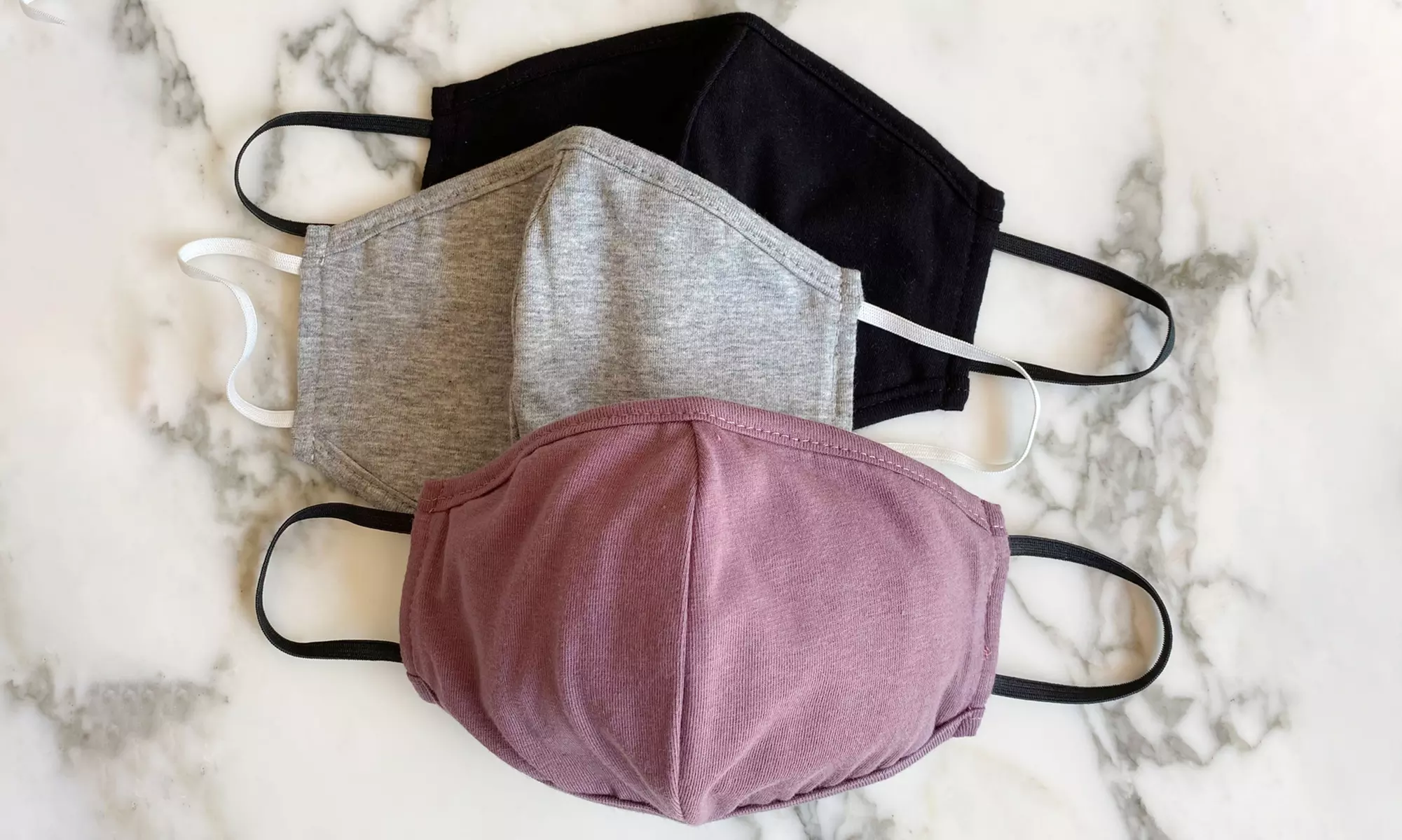 Non-Medical Cotton Blend Fabric Mask with Pocket (3 or 5-Pack) - Primary Image
