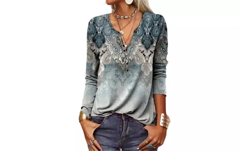 Image 8: Women's Ethnic Printed Top