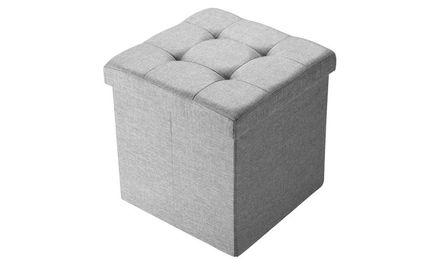 Image 18: Foldable Ottoman Storage Box