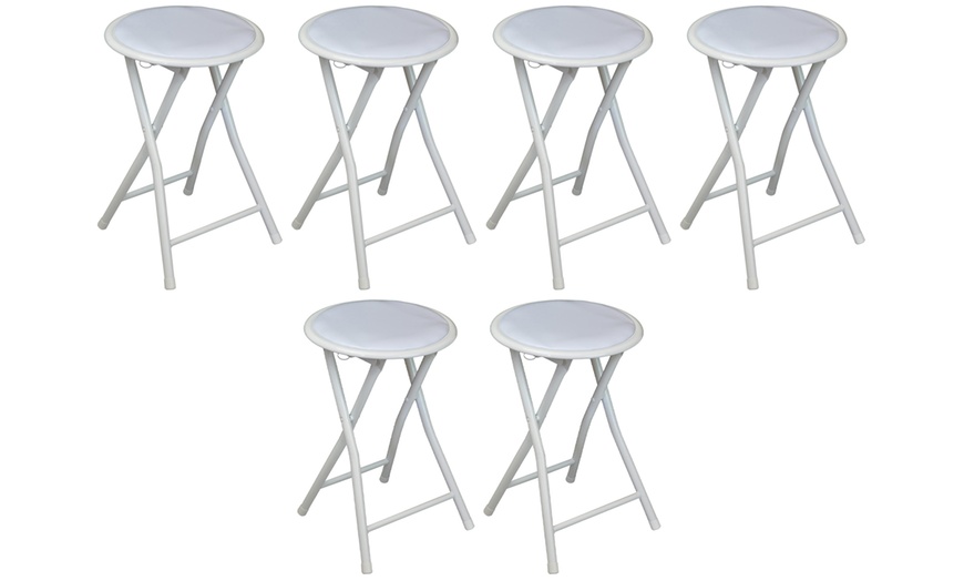 Image 4: Up to Six Round Folding Stools