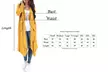 Women's Draped Knee Length Spring Cardigan with Pockets. Plus Size Available. - Second Medium