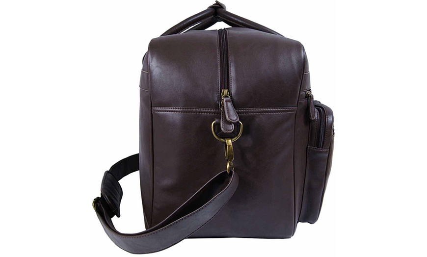 Image 7: Men’s Faux Leather Holdall