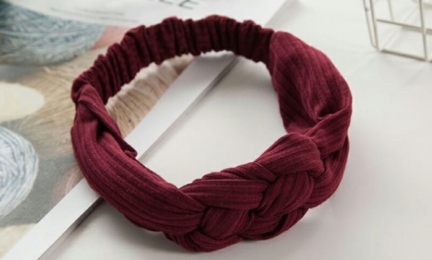 Image 7: Braided Elastic Headband