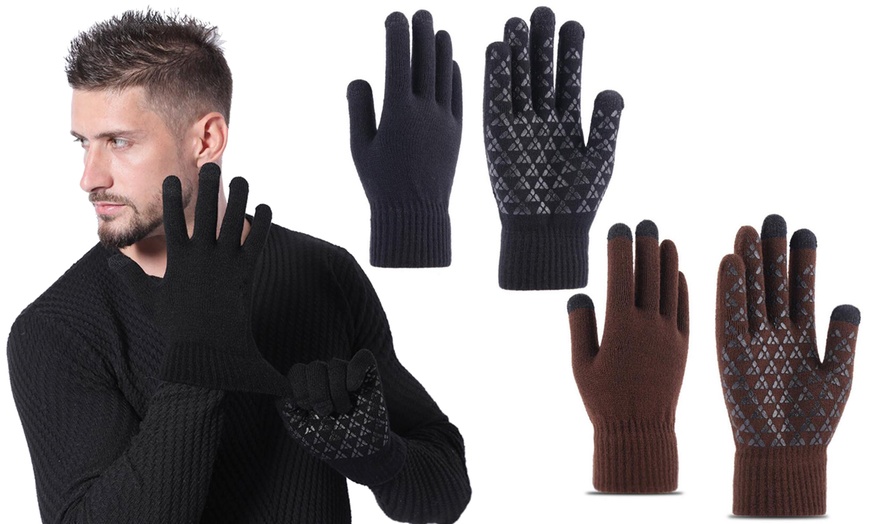 Image 1: 1x oder 2x Anti-Rutsch-Handschuhe mit Touchscreen-Funktion