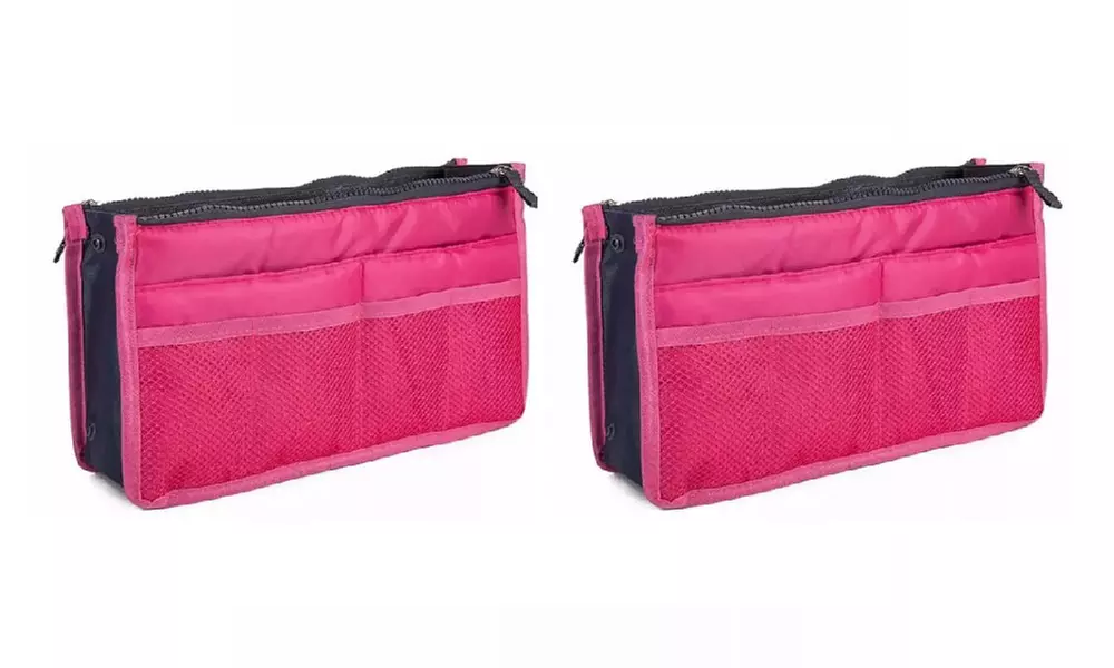 1 o 2 borse organizer da viaggio per cosmetici