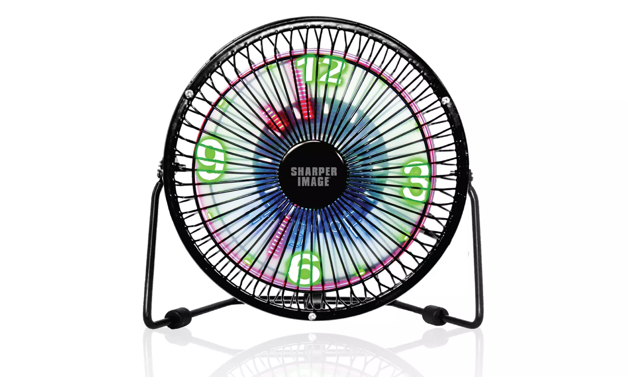 Sharper Image LED Clock Fan with Room Temperature Display - Second Medium