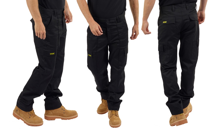 Image 4: Site King Knee Pad Work Trousers