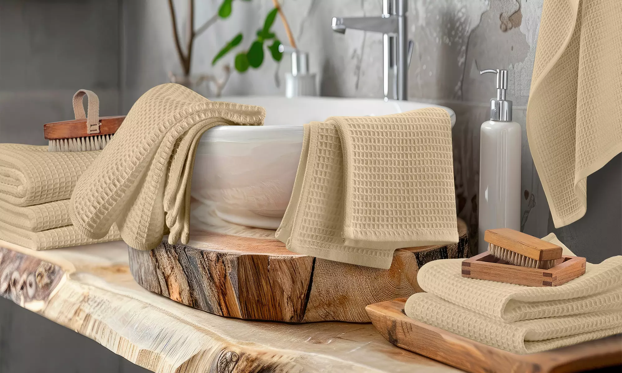 5er-Set Handtücher aus Baumwolle