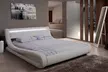 Lit Electra avec LED en simili cuir avec ou sans matelas, livraison offerte - Second Medium
