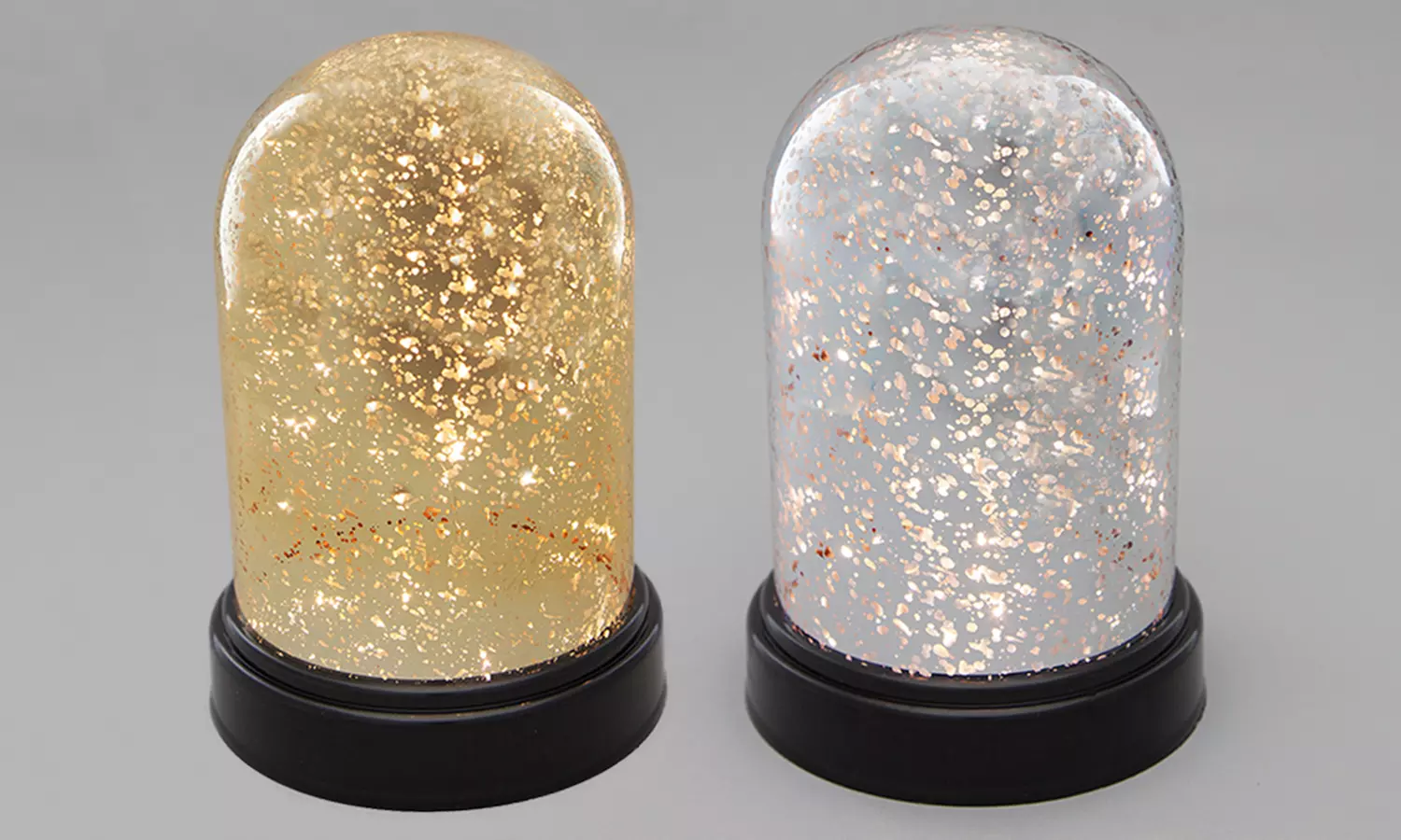 Everlasting Glow Home Mercury Glass Cloche with LEDs - Primary Image