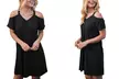 Reflection Women's Casual Cold Shoulder Cut-Out Knit Dress with Plus - Image 4