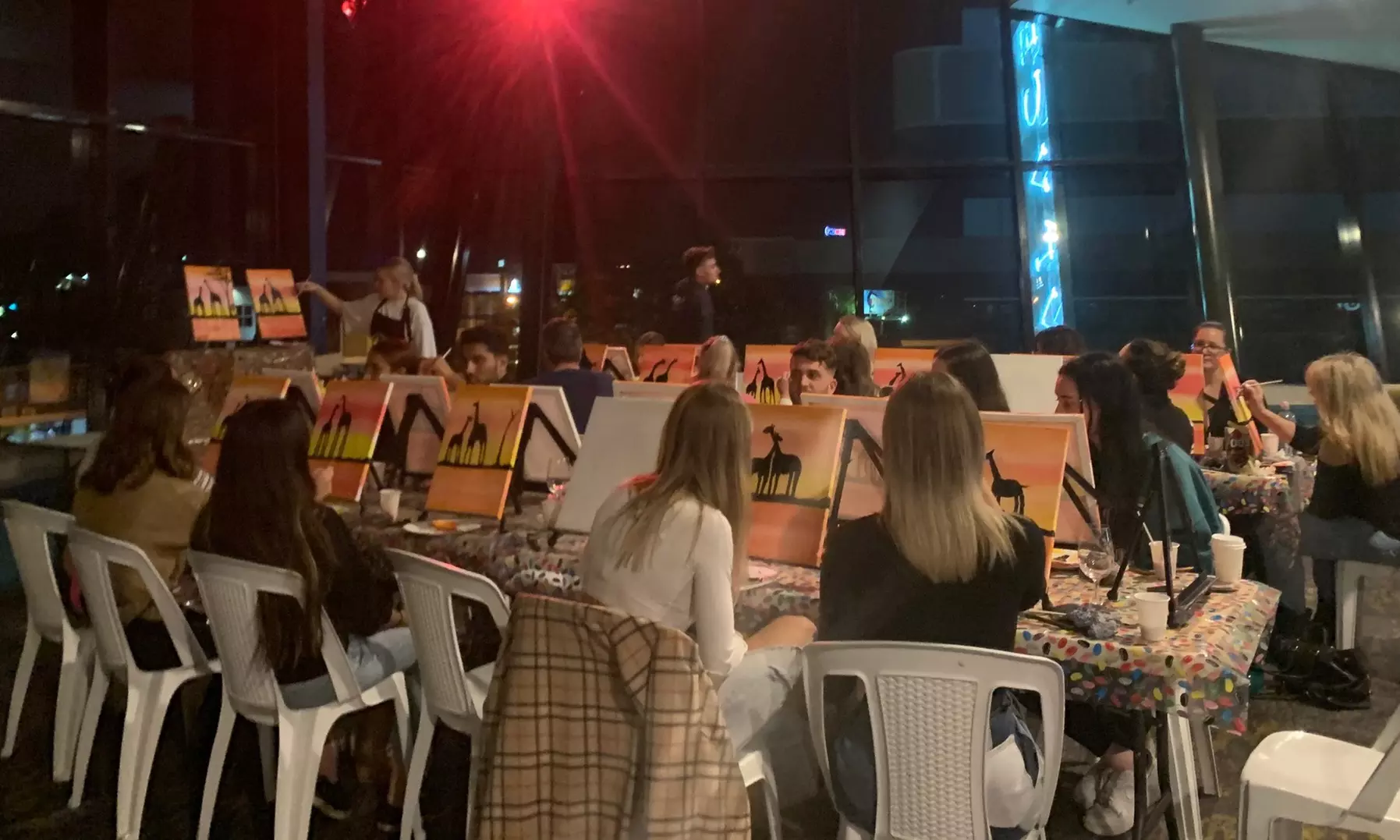 Paint and Sip Session