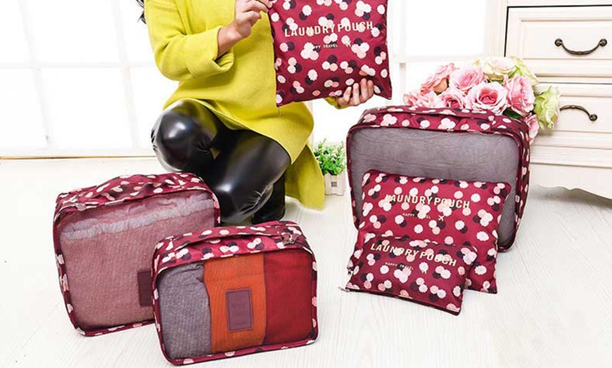 Image 11: One or Two Six-Piece Luggage Organiser Sets