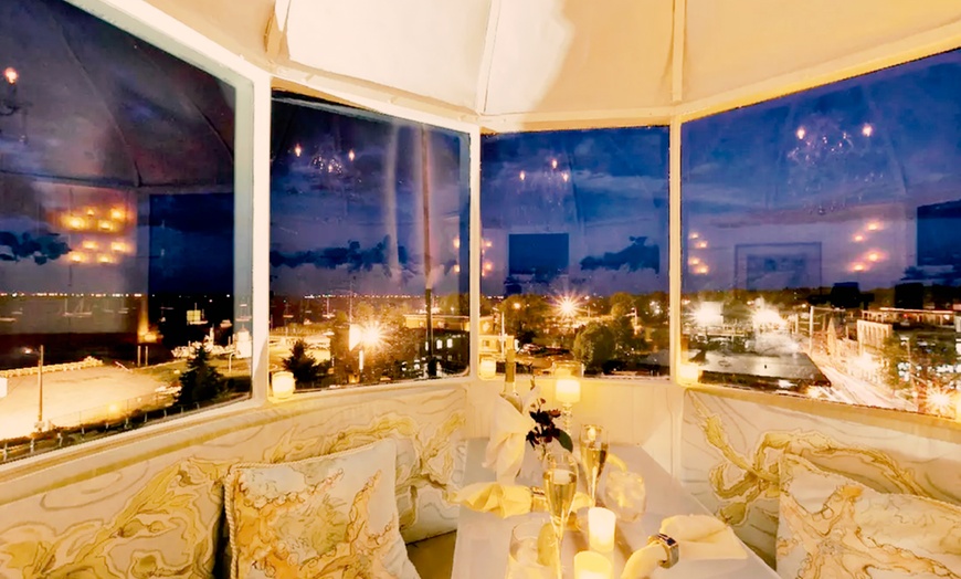 Image 1: Romantic Lighthouse Dining with Panoramic Views for Two or Four People