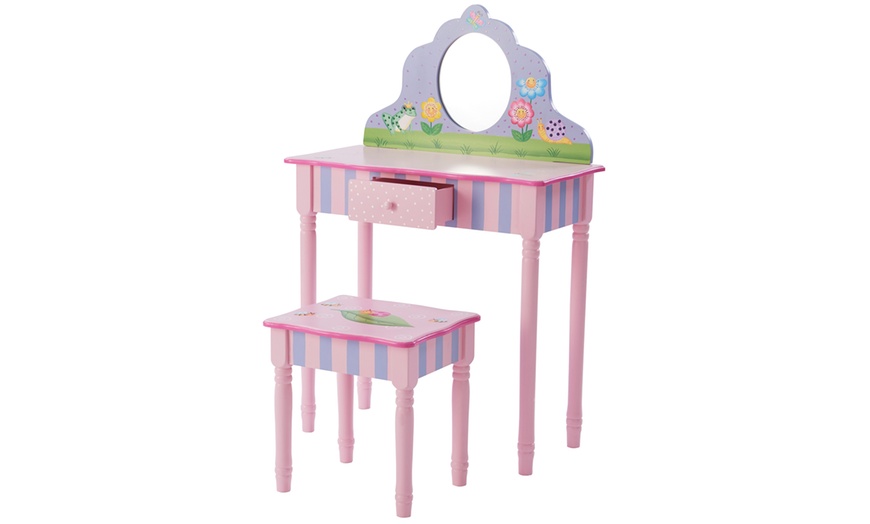 Image 8: Kids' Vanity Table and Stool Set