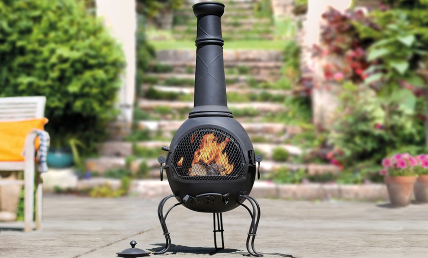 Image 4: Steel Chiminea