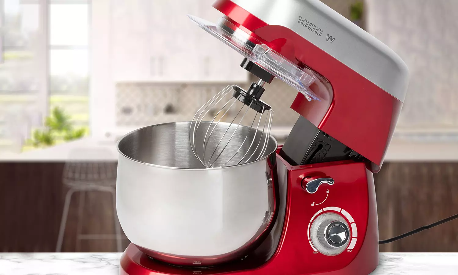 Robot multifonction 5 L, mixeur, pétrin, fouet Bomann 1000 W, coloris au choix - Primary Image