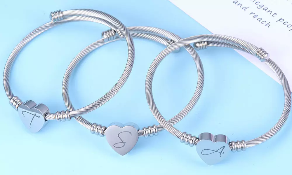 Pers. Herz-Armreif mit Buchstabe