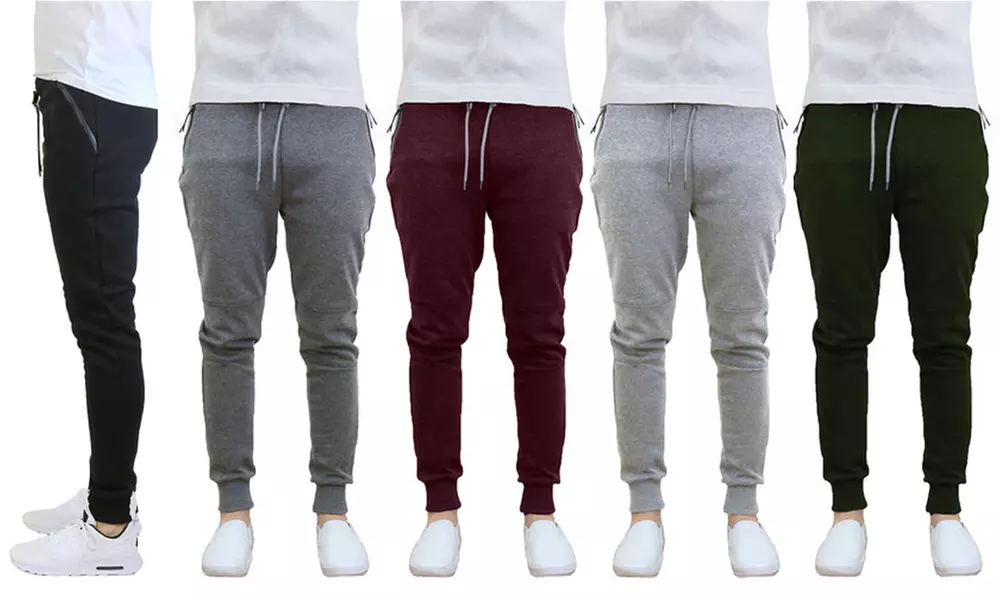 Men's Tech Fleece Joggers with Zipper Pockets - Primary Image