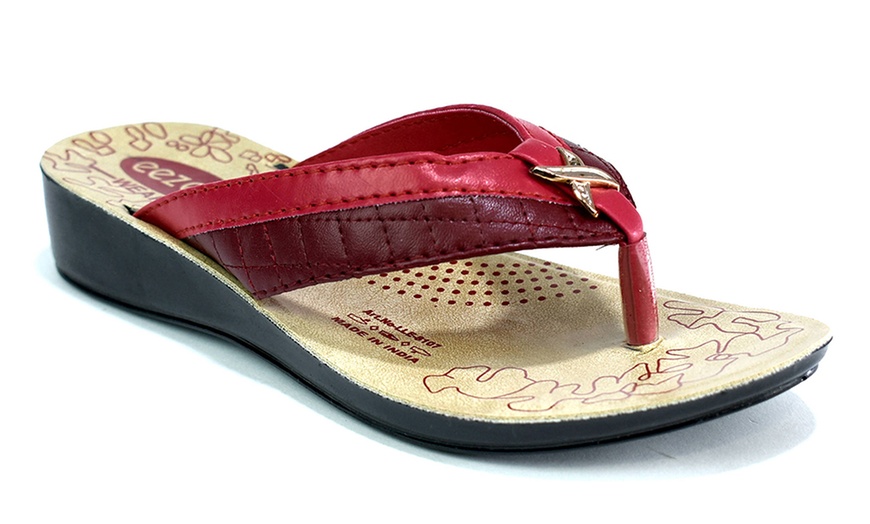 Image 21: Women's Summer Toe Post Sandals