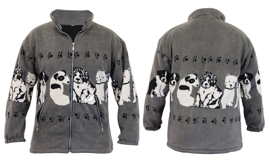 Image 7: Animal Fleece Printed Jacket