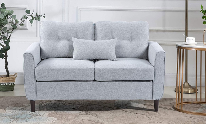 Image 4: HOMCOM Sofa - Grey