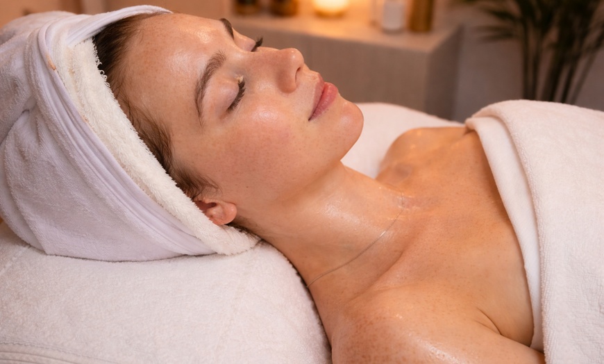Image 2:  Facial with Enzyme Chemical Peel & Scalp, Neck and Shoulder Massage
