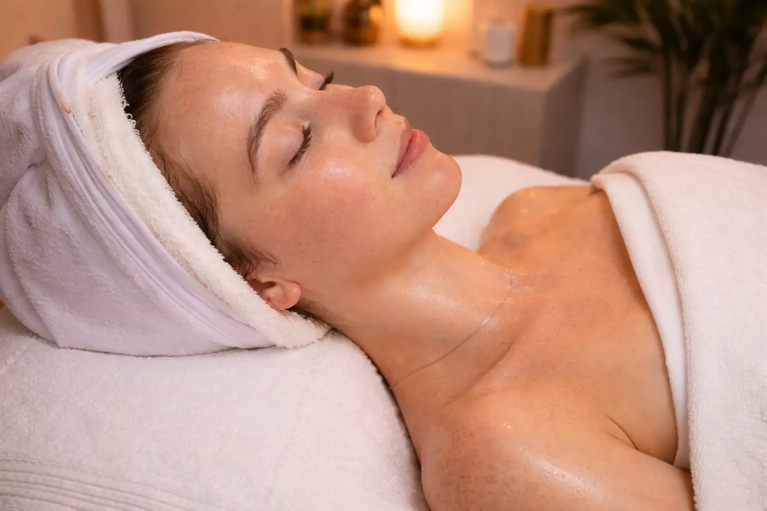 Facial with Enzyme Chemical Peel & Scalp, Neck and Shoulder Massage