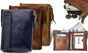 Men's RFID Leather Wallet